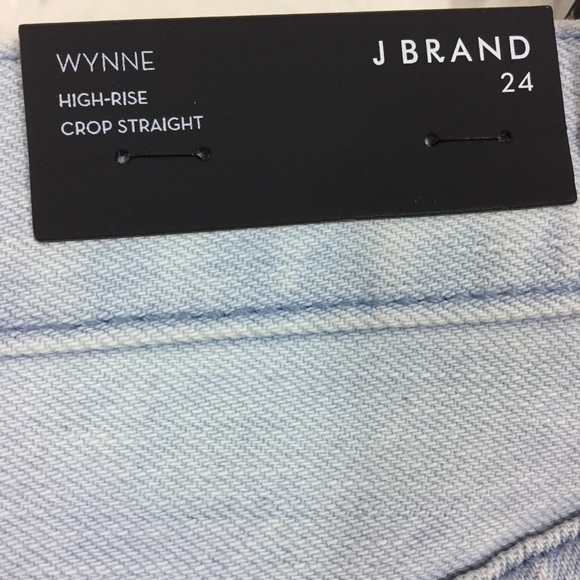 J Brand Wynne Powder Floral High-Rise Crop Jeans - Picture 4 of 4